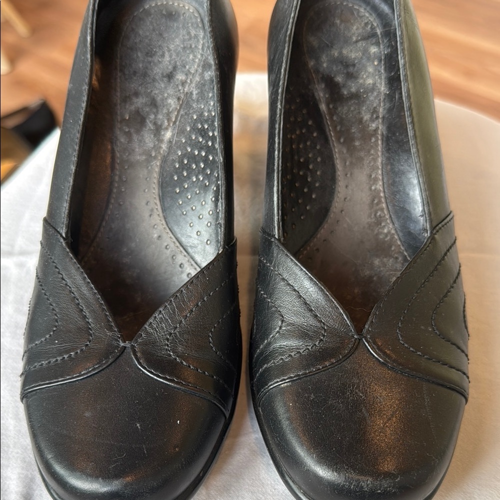 Dansko Reese Black Women's leather Shoes size 36